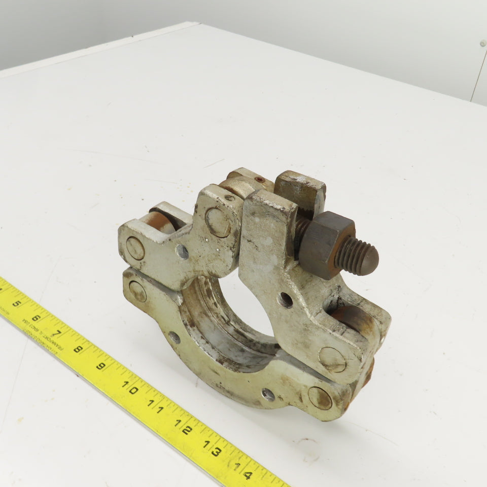 3" ID Steel Hinged Quick Connect Coupling 1-1/4" Hex Head Tightener