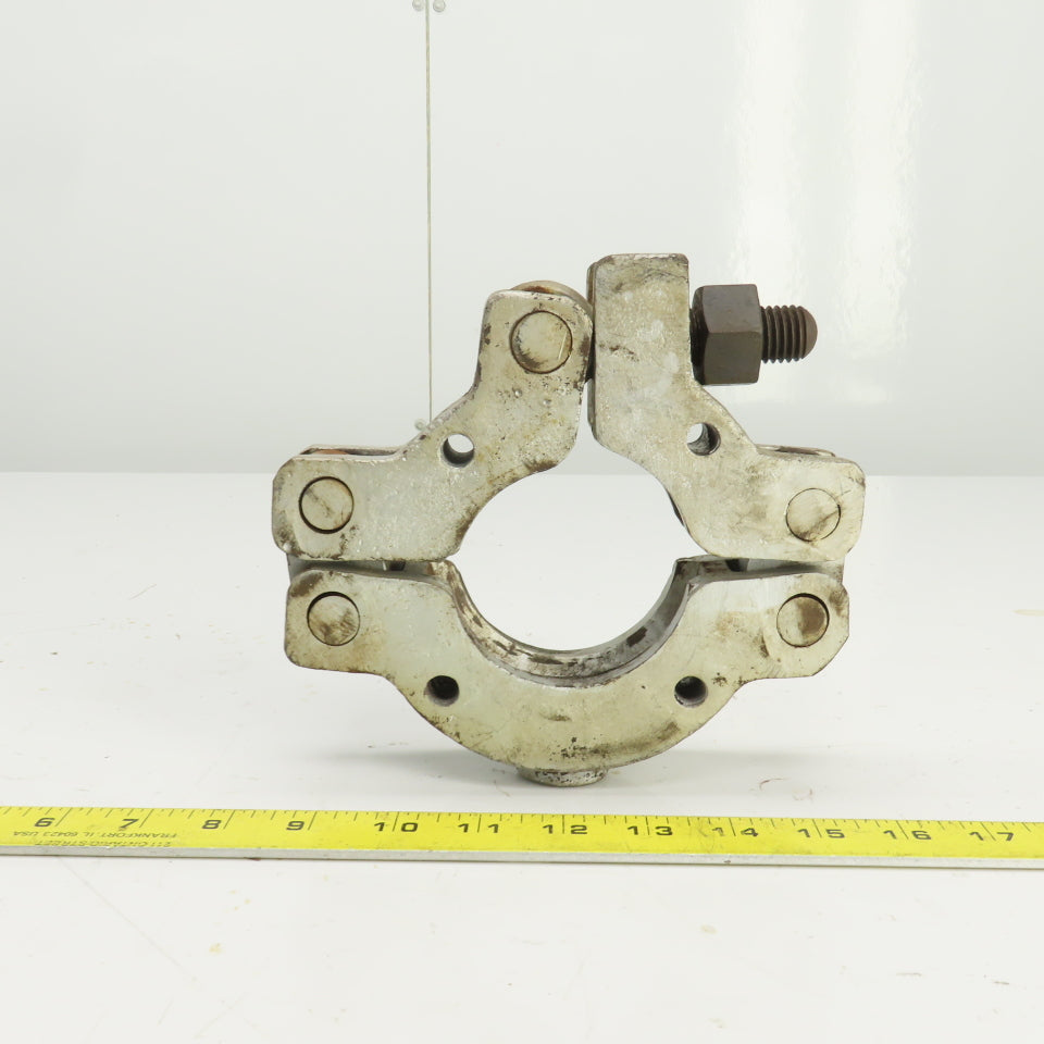 3" ID Steel Hinged Quick Connect Coupling 1-1/4" Hex Head Tightener