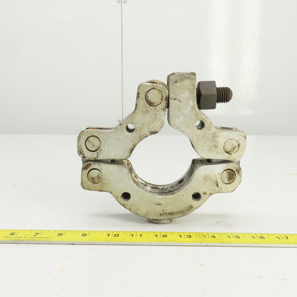 3" ID Steel Hinged Quick Connect Coupling 1-1/4" Hex Head Tightener