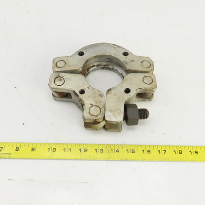 3" ID Steel Hinged Quick Connect Coupling 1-1/4" Hex Head Tightener