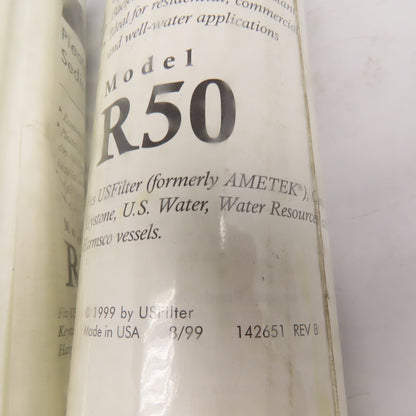 US Filter R50 Pleated Polyester Sediment Filter Cartridge Lot Of 2
