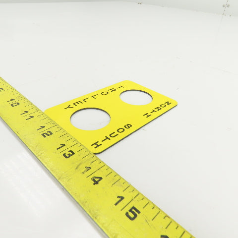 2 Gang Button Cover For Trolley North/South 1-1/4" Diameter Holes 4"Lx 2-5/8"W