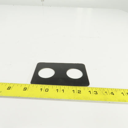 2 Gang Button Cover For Trolley North/South 1-1/4" Diameter Holes 4"Lx 2-5/8"W