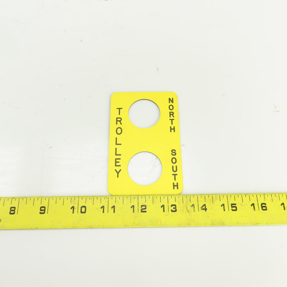 2 Gang Button Cover For Trolley North/South 1-1/4" Diameter Holes 4"Lx 2-5/8"W