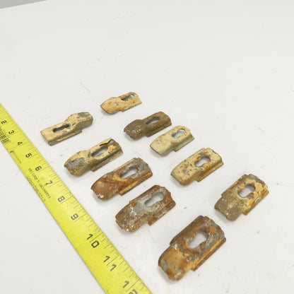 Teardrop Style Replacement Shelf Clips 1-1/4" W 2-9/16" OAL For 3/8" Pegs Lot/10