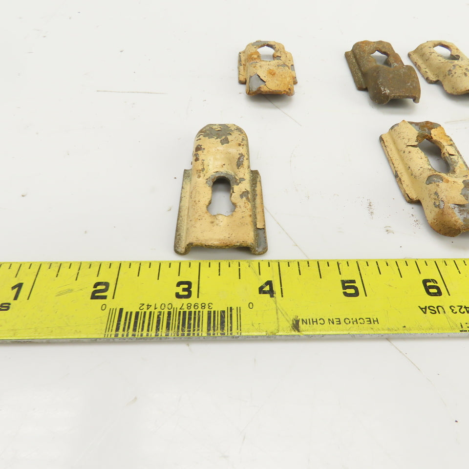 Teardrop Style Replacement Shelf Clips 1-1/4" W 2-9/16" OAL For 3/8" Pegs Lot/10