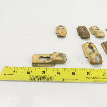 Teardrop Style Replacement Shelf Clips 1-1/4" W 2-9/16" OAL For 3/8" Pegs Lot/10