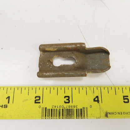 Teardrop Style Replacement Shelf Clips 1-1/4" W 2-9/16" OAL For 3/8" Pegs Lot/10