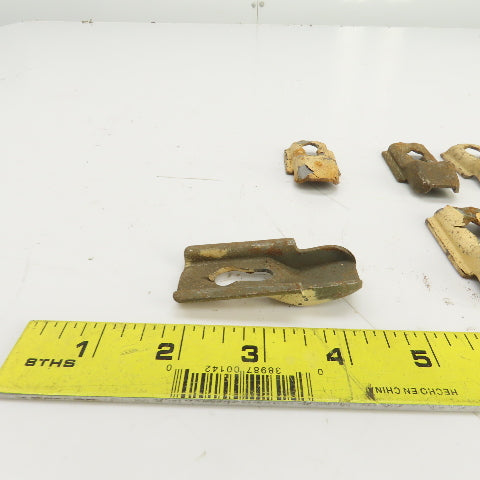 Teardrop Style Replacement Shelf Clips 1-1/4" W 2-9/16" OAL For 3/8" Pegs Lot/10