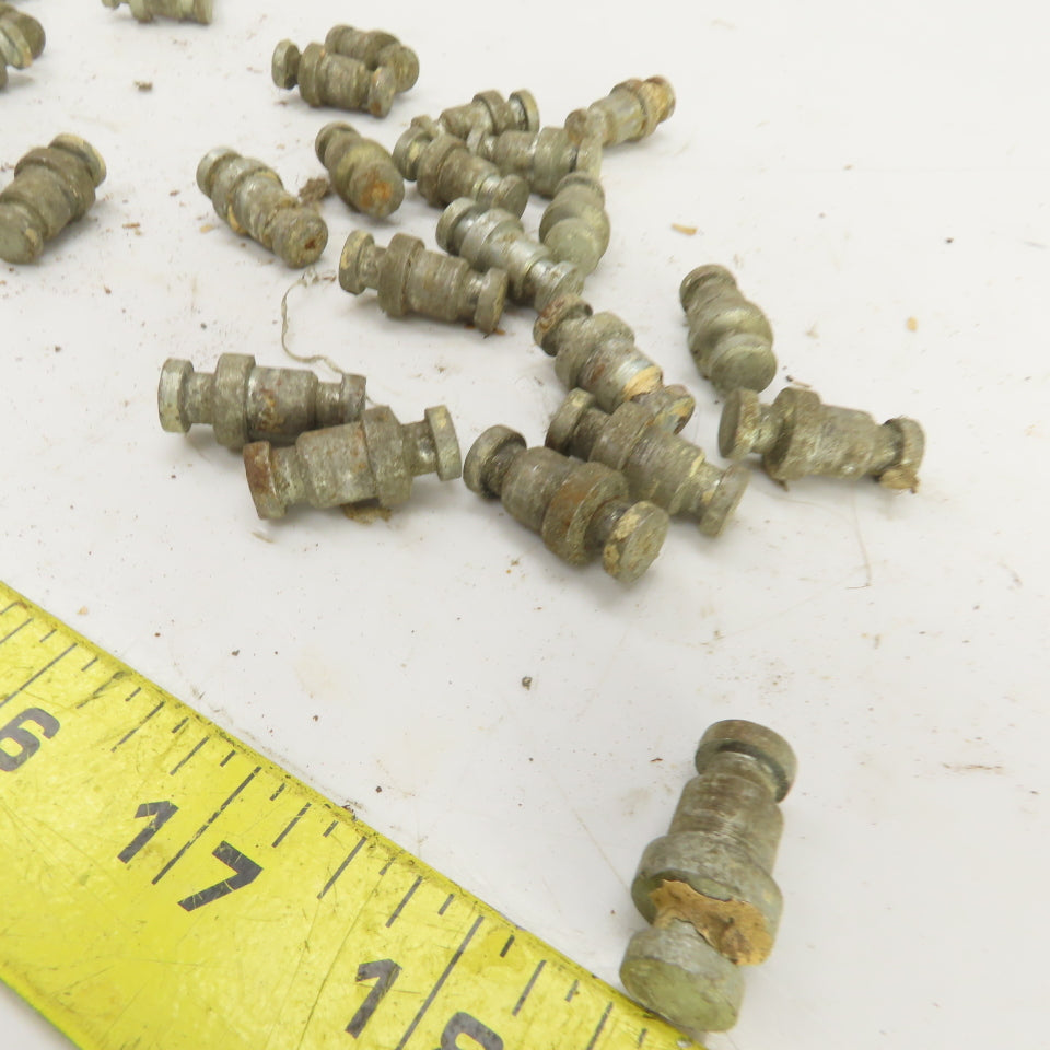 Teardrop Style Drop-In Shelf Pegs 3/8" Stud 1" OAL Lot Of 38
