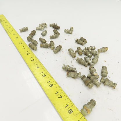 Teardrop Style Drop-In Shelf Pegs 3/8" Stud 1" OAL Lot Of 38