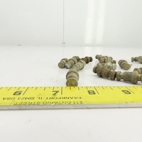 Teardrop Style Drop-In Shelf Pegs 3/8" Stud 1" OAL Lot Of 38