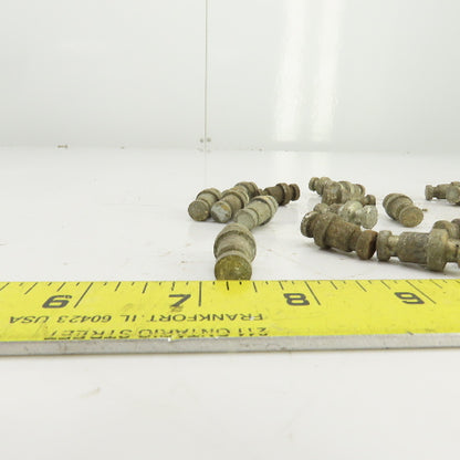Teardrop Style Drop-In Shelf Pegs 3/8" Stud 1" OAL Lot Of 38