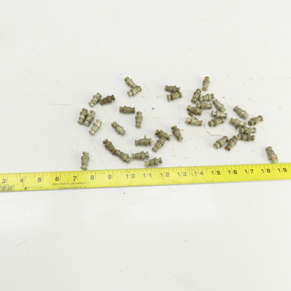 Teardrop Style Drop-In Shelf Pegs 3/8" Stud 1" OAL Lot Of 38