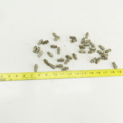 Teardrop Style Drop-In Shelf Pegs 3/8" Stud 1" OAL Lot Of 38