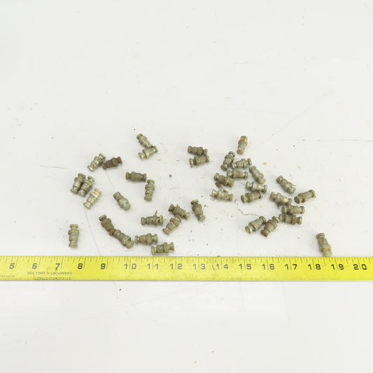 Teardrop Style Drop-In Shelf Pegs 3/8" Stud 1" OAL Lot Of 38