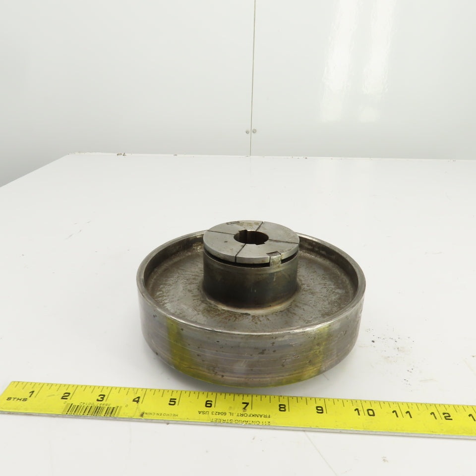 7-1/2" OD 1-3/4" W Shoulderless Flat Belt Drive Pulley 1-3/16" Bushed Bore