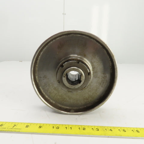 7-1/2" OD 1-3/4" W Shoulderless Flat Belt Drive Pulley 1-3/16" Bushed Bore