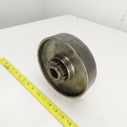 7-1/2" OD 1-3/4" W Shoulderless Flat Belt Drive Pulley 1-3/16" Bushed Bore