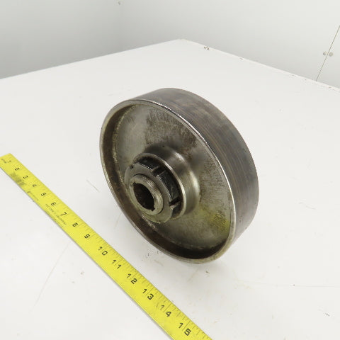 7-1/2" OD 1-3/4" W Shoulderless Flat Belt Drive Pulley 1-3/16" Bushed Bore