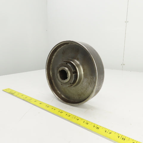 7-1/2" OD 1-3/4" W Shoulderless Flat Belt Drive Pulley 1-3/16" Bushed Bore