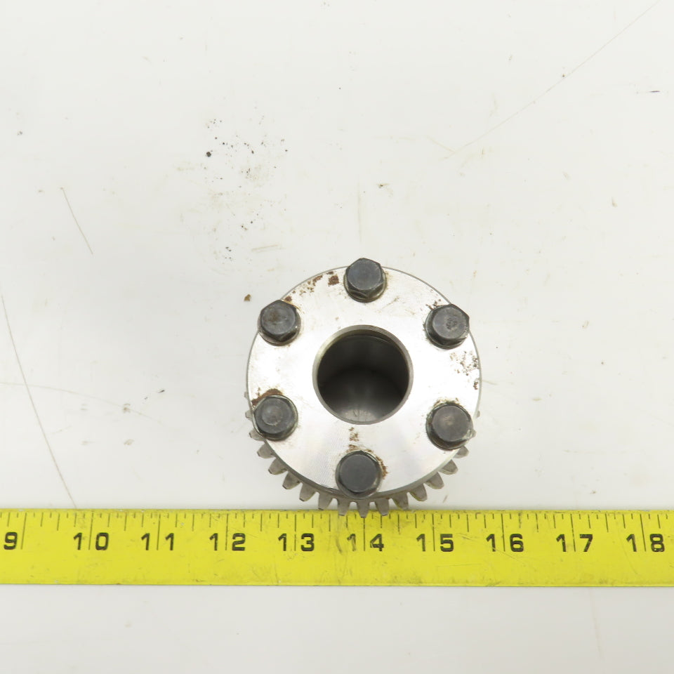 36 Tooth Sprocket Coupling Hub 3" OD 1-3/8" Smooth Bore