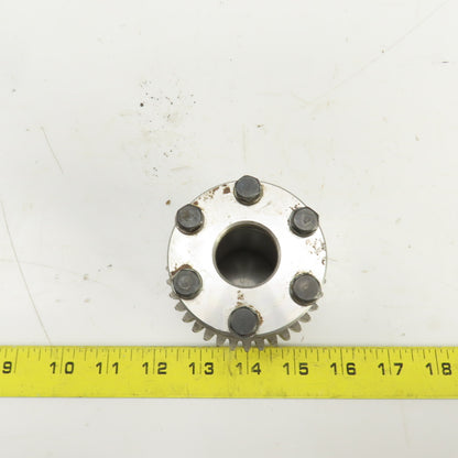 36 Tooth Sprocket Coupling Hub 3" OD 1-3/8" Smooth Bore