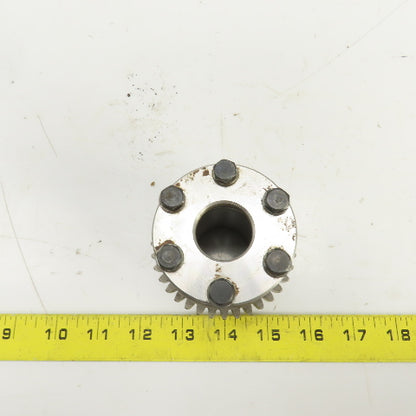 36 Tooth Sprocket Coupling Hub 3" OD 1-3/8" Smooth Bore