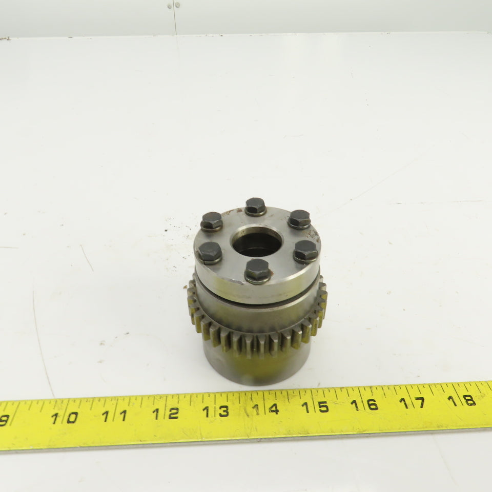 36 Tooth Sprocket Coupling Hub 3" OD 1-3/8" Smooth Bore