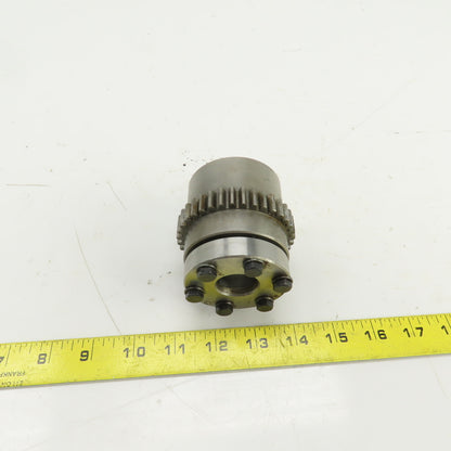 36 Tooth Sprocket Coupling Hub 3" OD 1-3/8" Smooth Bore