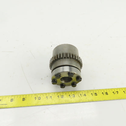 36 Tooth Sprocket Coupling Hub 3" OD 1-3/8" Smooth Bore