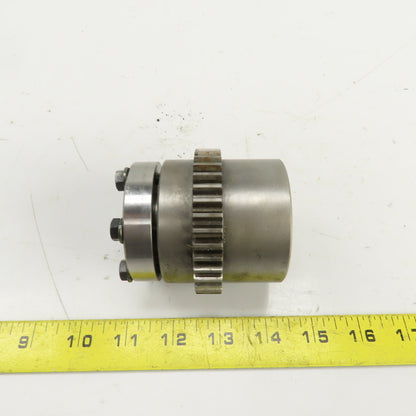 36 Tooth Sprocket Coupling Hub 3" OD 1-3/8" Smooth Bore