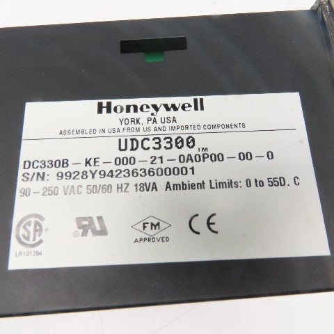 Honeywell UDC3300 Programmable Temperature Controller 90-250VAC