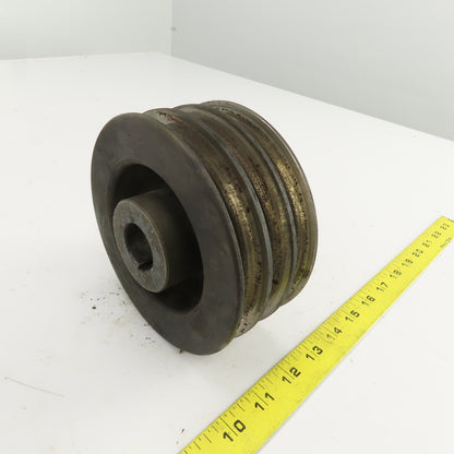 5-5/8" OD 3 Groove A-B V-Belt Pulley 1-1/16" Keyed Bore
