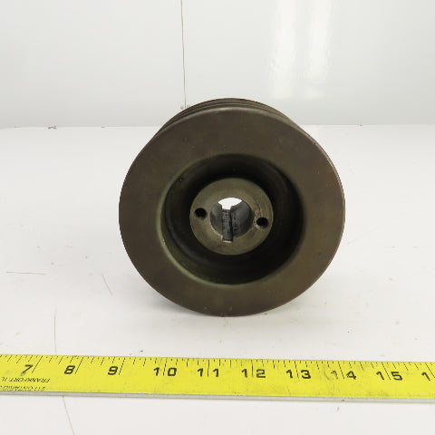 5-5/8" OD 3 Groove A-B V-Belt Pulley 1-1/16" Keyed Bore