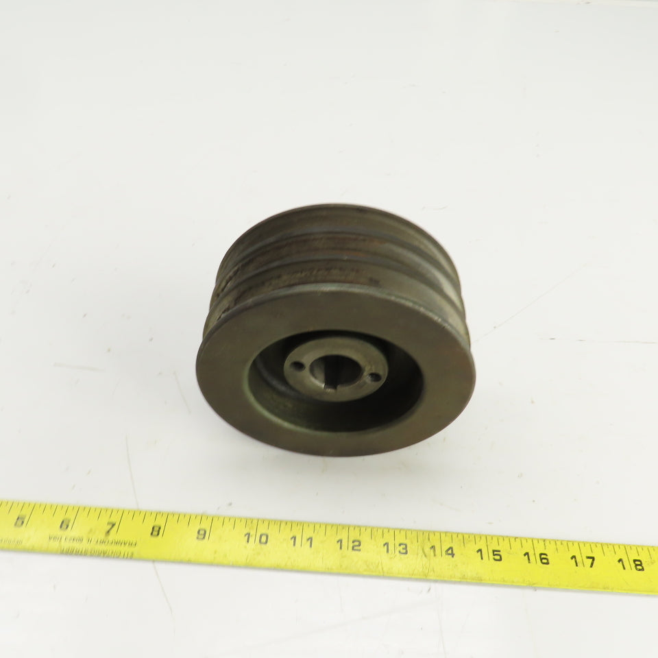 5-5/8" OD 3 Groove A-B V-Belt Pulley 1-1/16" Keyed Bore