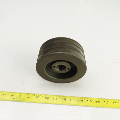 5-5/8" OD 3 Groove A-B V-Belt Pulley 1-1/16" Keyed Bore