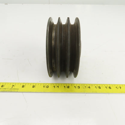 5-5/8" OD 3 Groove A-B V-Belt Pulley 1-1/16" Keyed Bore