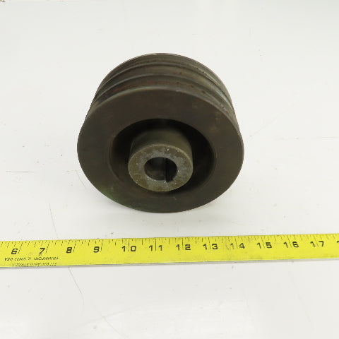 5-5/8" OD 3 Groove A-B V-Belt Pulley 1-1/16" Keyed Bore