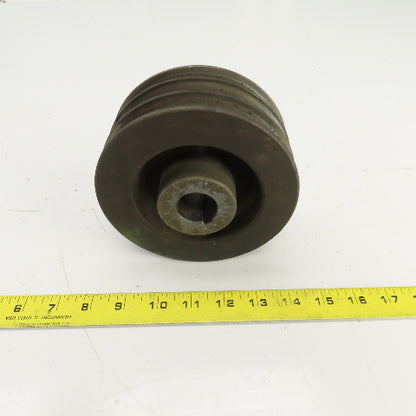 5-5/8" OD 3 Groove A-B V-Belt Pulley 1-1/16" Keyed Bore