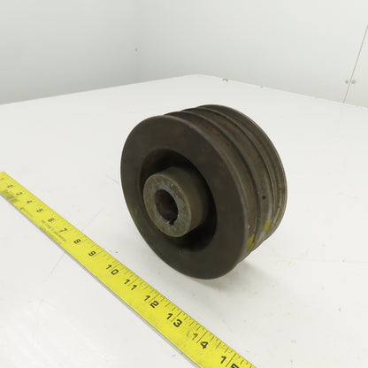 5-5/8" OD 3 Groove A-B V-Belt Pulley 1-1/16" Keyed Bore