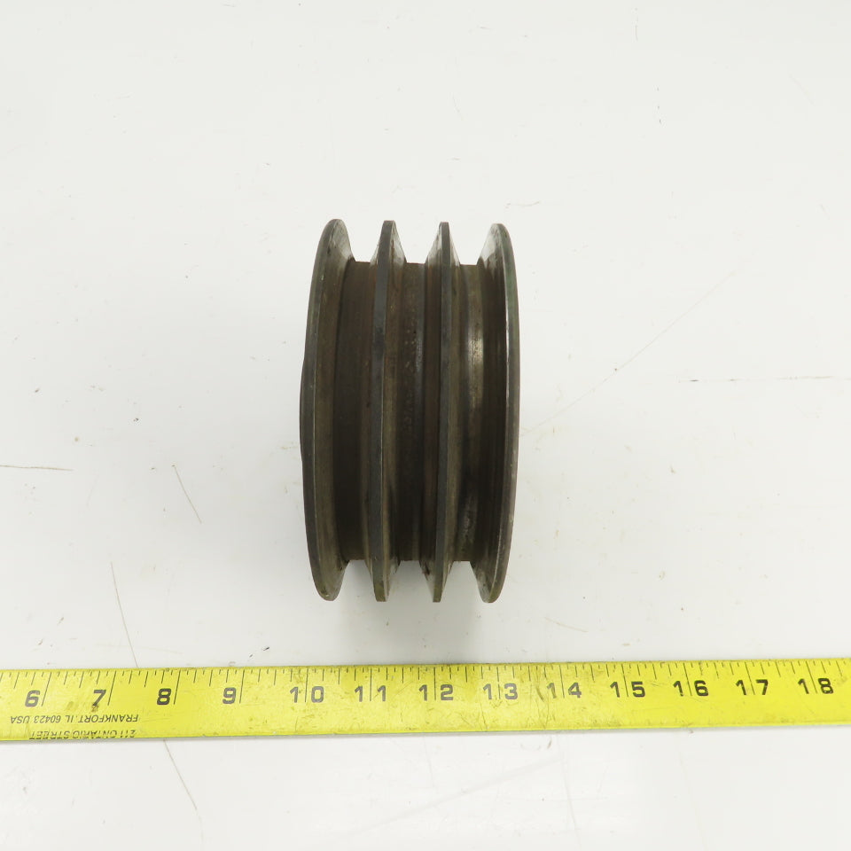 5-5/8" OD 3 Groove A-B V-Belt Pulley 1-1/16" Keyed Bore