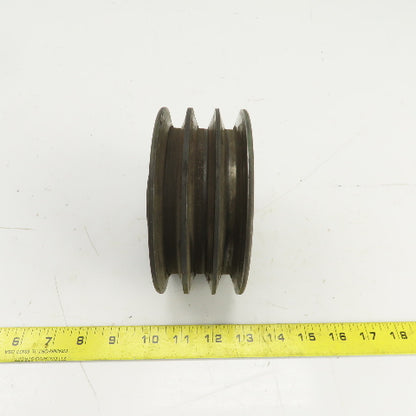 5-5/8" OD 3 Groove A-B V-Belt Pulley 1-1/16" Keyed Bore