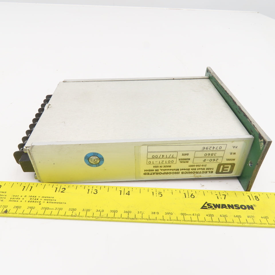 Electronics Inc. Model 260-P Blast Shot Flow Meter