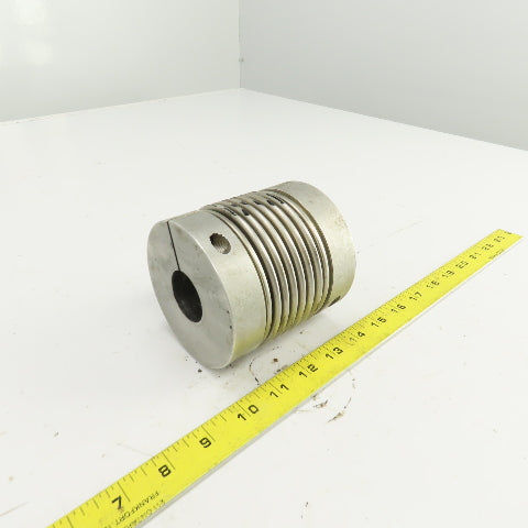 3-7/8" OD Flexible Aluminum Shaft Coupling 4-1/8" OAL 1-3/8" x 1-3/8" Bore