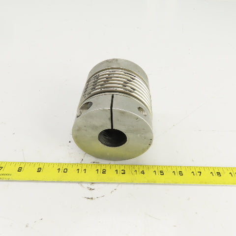 3-7/8" OD Flexible Aluminum Shaft Coupling 4-1/8" OAL 1-3/8" x 1-3/8" Bore