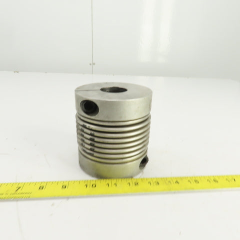 3-7/8" OD Flexible Aluminum Shaft Coupling 4-1/8" OAL 1-3/8" x 1-3/8" Bore
