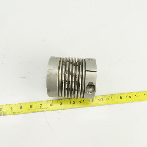 3-7/8" OD Flexible Aluminum Shaft Coupling 4-1/8" OAL 1-3/8" x 1-3/8" Bore