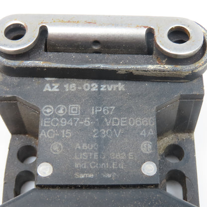 Schmersal AZ 16-02 zvrk 230V 15A Safety Gate Door Guard Interlock Switch W/ Key