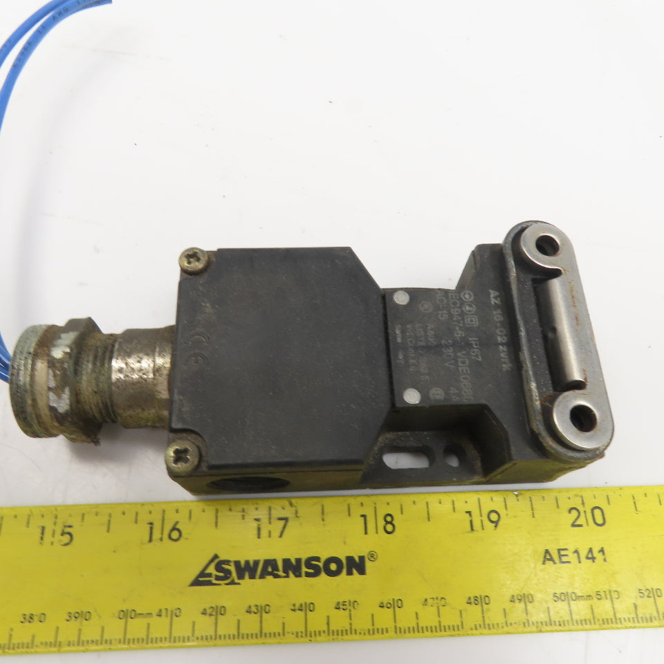 Schmersal AZ 16-02 zvrk 230V 15A Safety Gate Door Guard Interlock Switch W/ Key